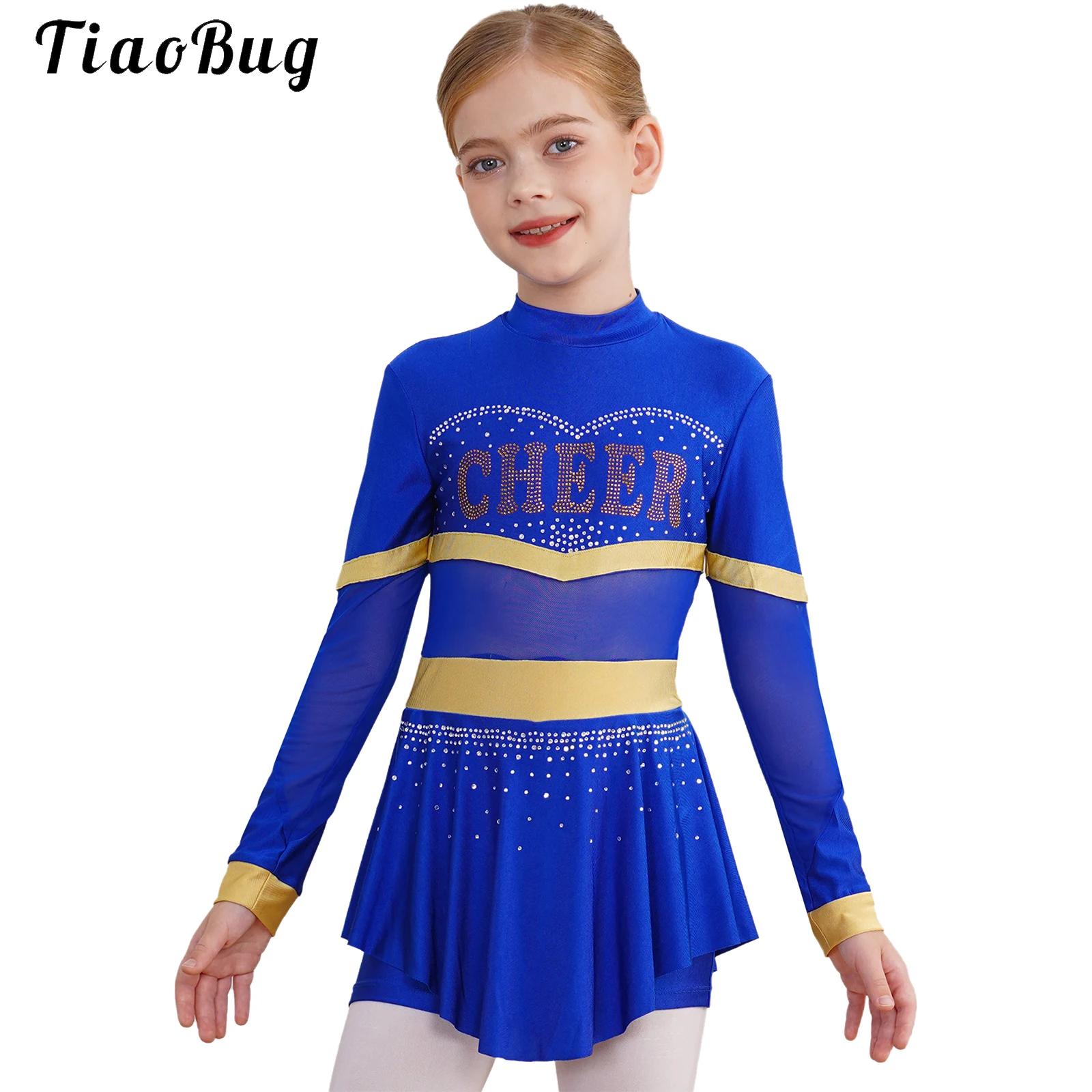Team Sports - Kostum Tari Cheerleader untuk Siswi Sekolah,