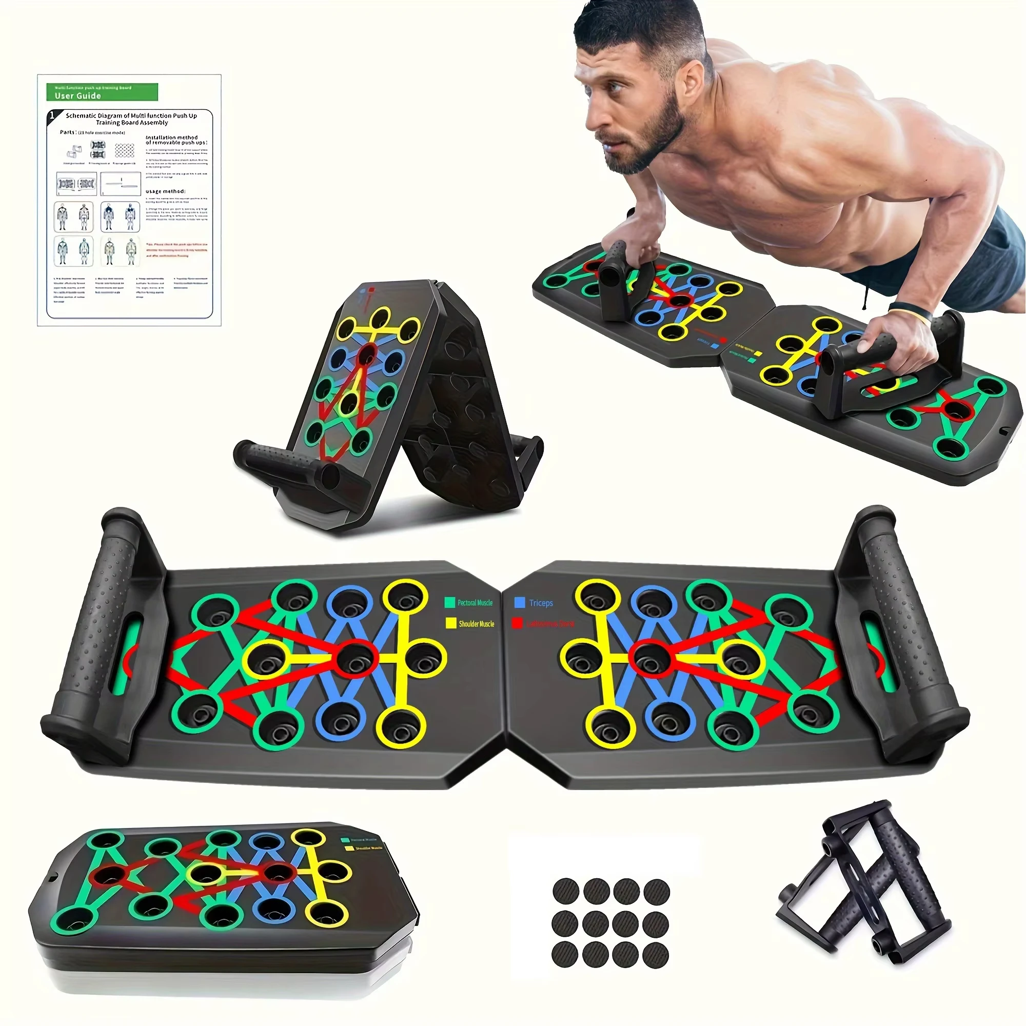 Push Up Board Foldable Multi Function - 1 Set Papan Latihan Push-up Multifungsi