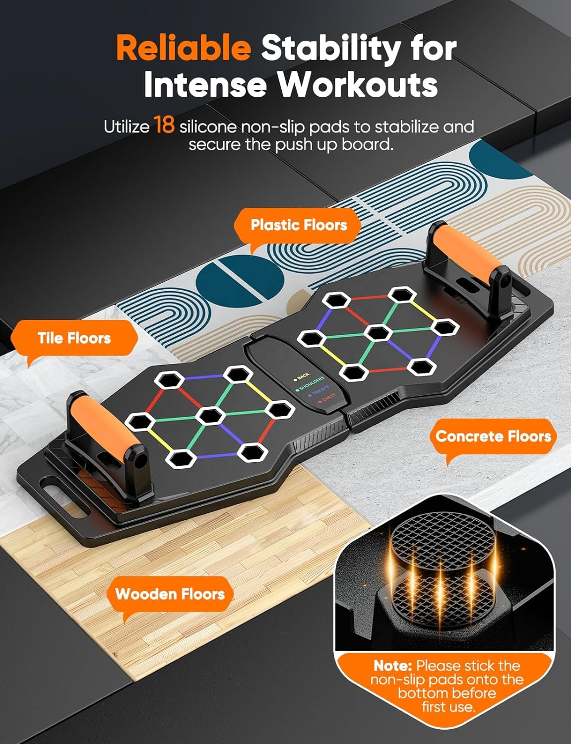 Pilates Bar Kit With Resistance Bands - Set Peralatan Latihan Kebugaran Multifungsi yang