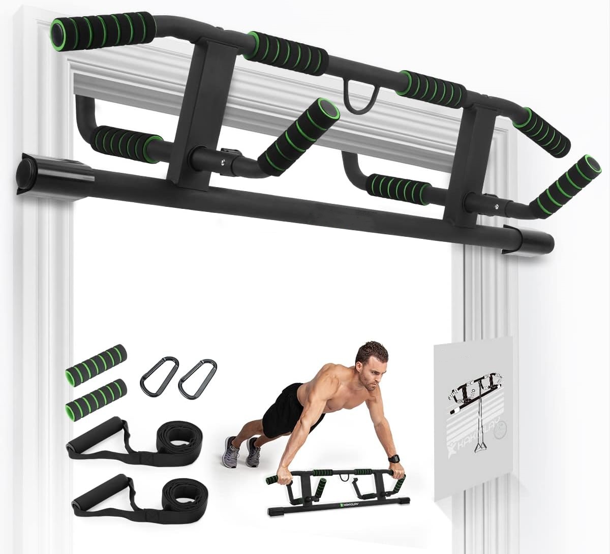 Door Pull Up Bar No Screw - Bar Pull Up untuk Kusen Pintu,