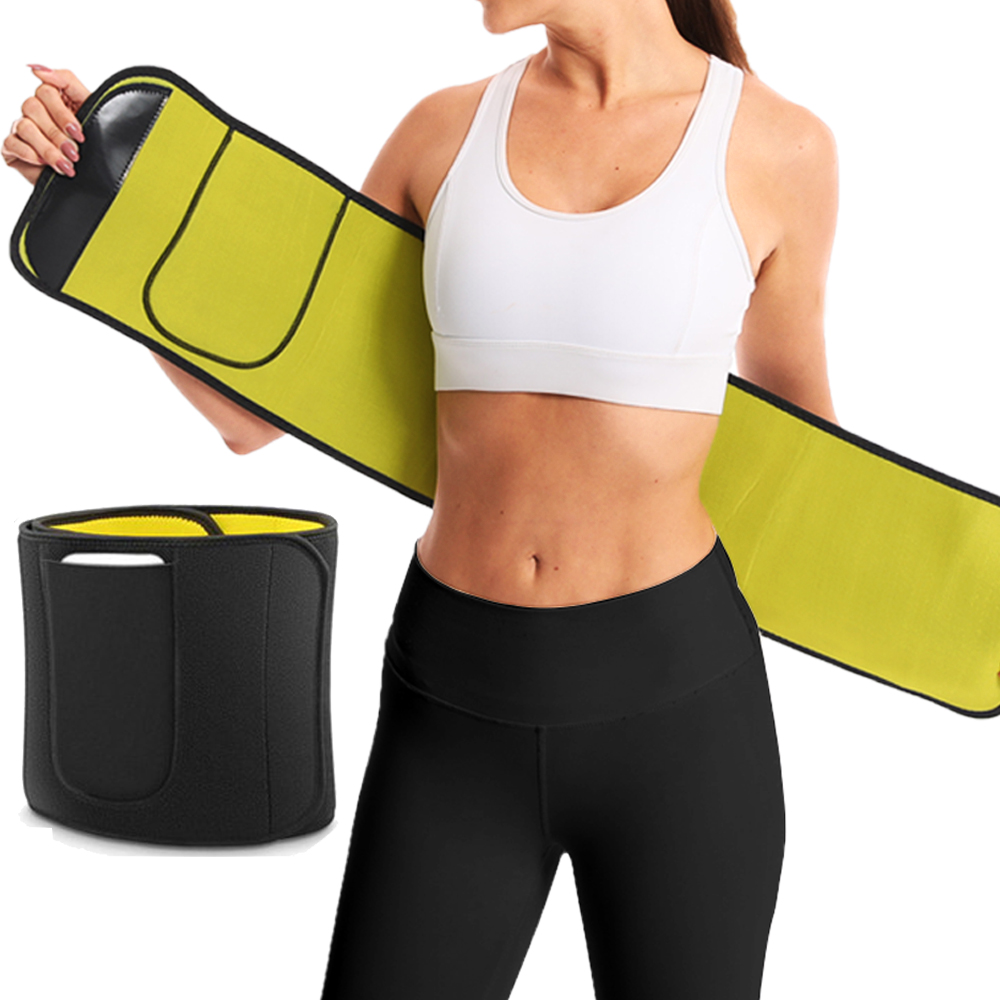 Sabuk Pelangsing Pinggang Saun - Sweat Waist Trainer Belt Neoprene ulasan dan harga