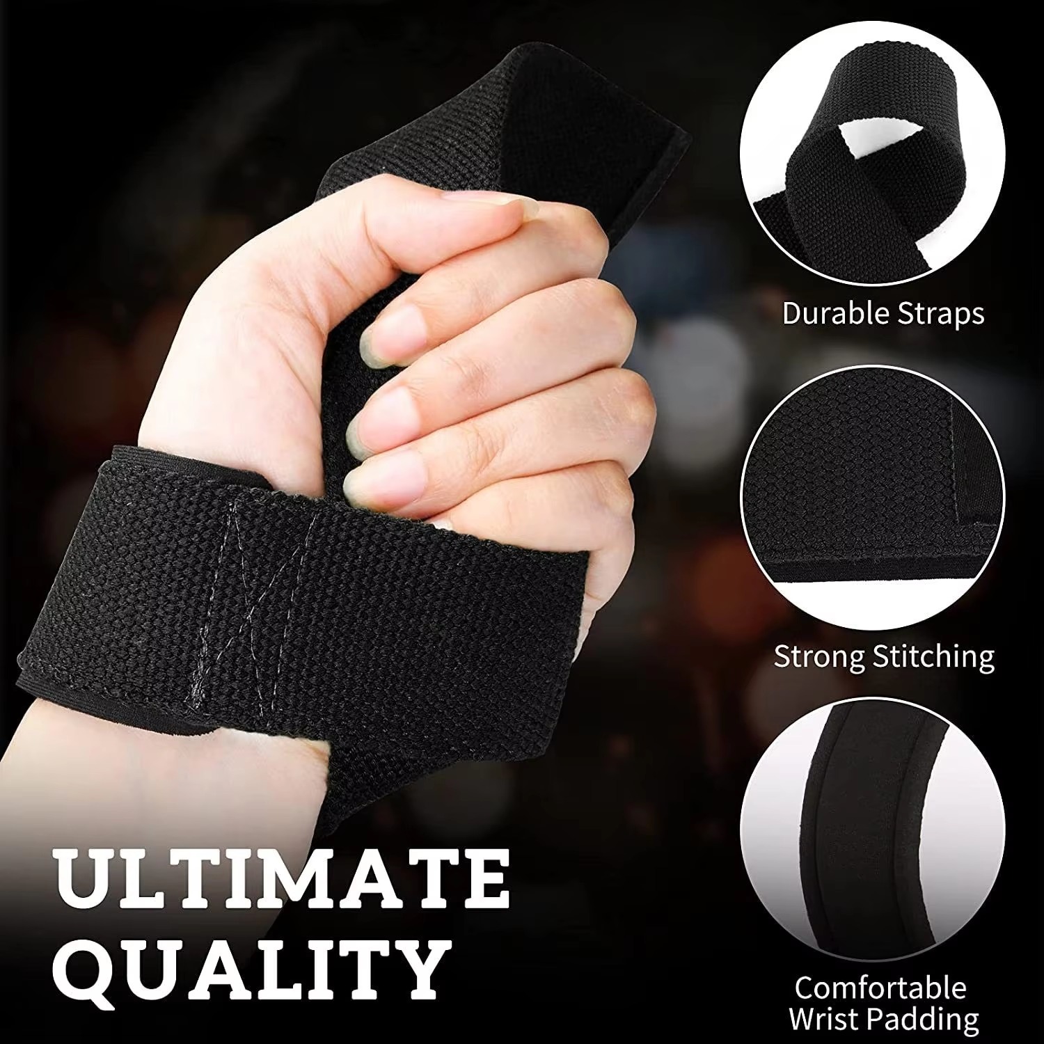Tali Pengangkat Beban yang Dap - Wrist Wraps Weightlifting Support ulasan dan harga