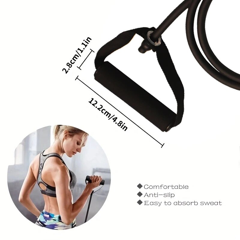 Pita Latihan Tahanan dengan Pe - Resistance Bands Set With Handles ulasan dan harga
