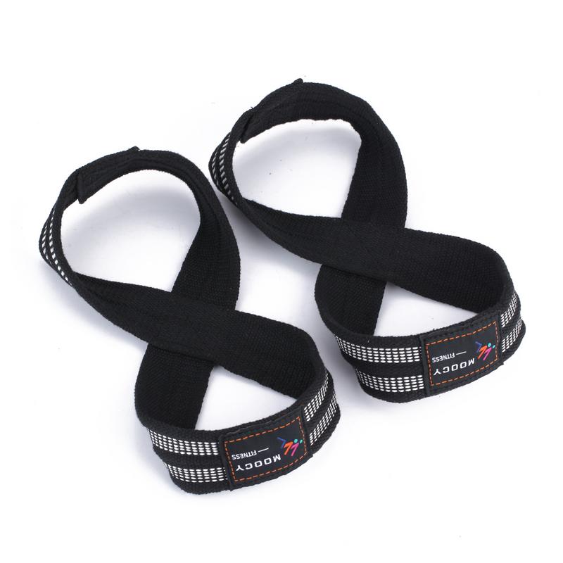 1 pasang Gambar 8 tali Angkat  - Wrist Wraps Weightlifting Support ulasan dan harga