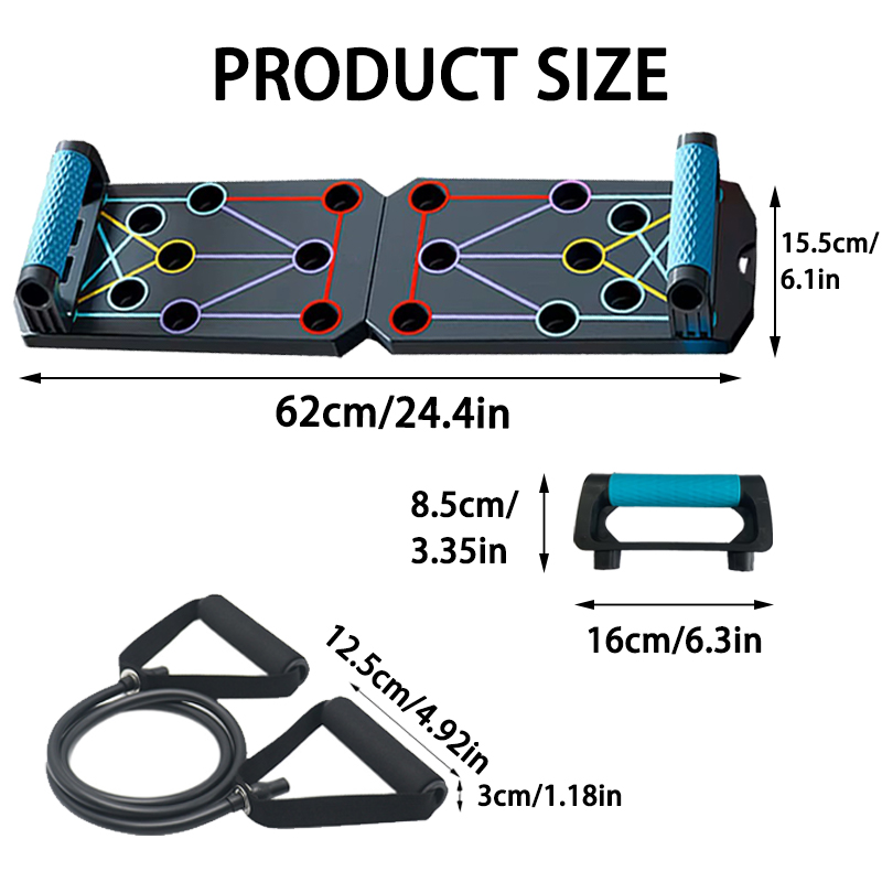 Set Papan Push-up Multifungsi  - Push Up Board Foldable Multi Function ulasan dan harga