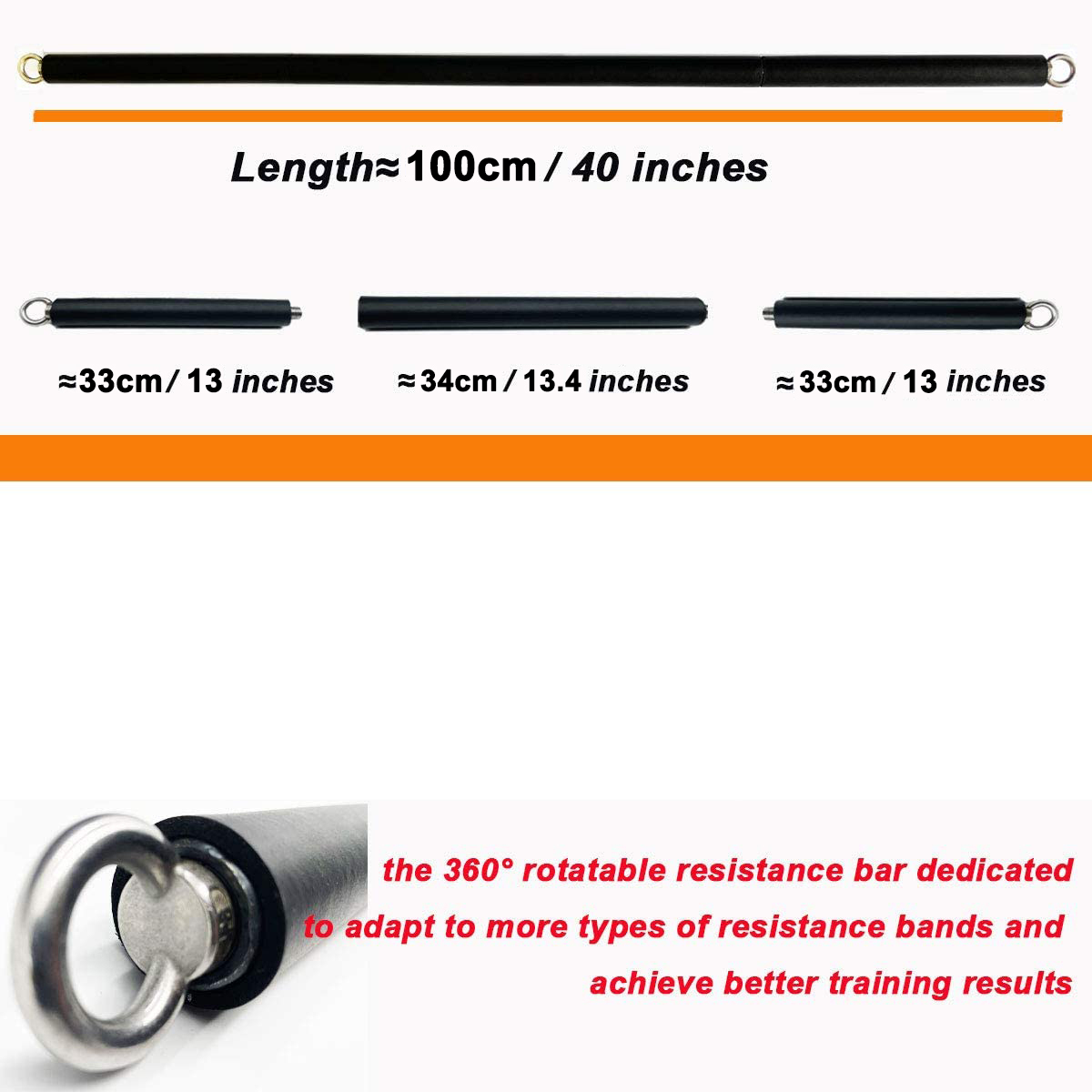 150lb Gelang Elastis Tahan Ram - Pilates Bar Kit With Resistance Bands ulasan dan harga